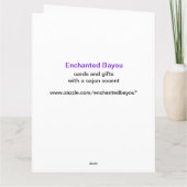 Carte Cajun Theme Ph.d "phinished" Félicitations Card (Dos)