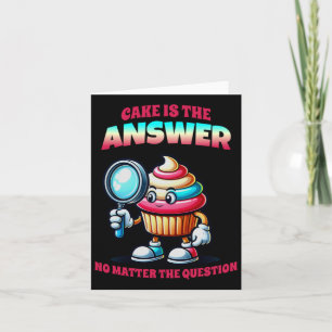 Carte Cake Est La Réponse À L'Autocollant Question