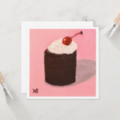 Carte  Cake with Cherry on Top (Devant/Arrière en situation)