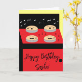 Carte Cakes in Waiting - Frosting Time: Blank Birthday (Fleur jaune)