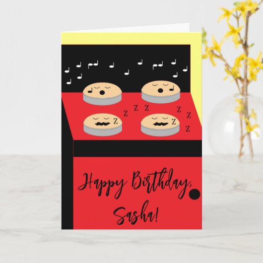 Carte Cakes in Waiting - Frosting Time: Blank Birthday (Fleur jaune)