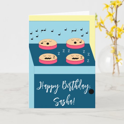 Carte Cakes Waiting - Time 4 Frosting: Blank Birthday (Fleur jaune)