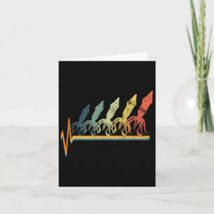 Carte Calamar Drôle Biologie Marine Biologiste 