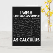 Carte Calcul drôle pour hommes femmes professeur de math (Fleur jaune)