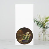 Carte Calculateur comptable Comptomètre vintage (Debout devant)