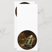 Carte Calculateur comptable Comptomètre vintage (Devant / Derrière)