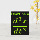 Carte Calculus Physics Joke (Fleur jaune)