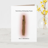 Carte Calembours Writerly terribles (Fleur jaune)