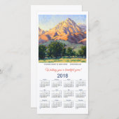 Carte Calendrier 2018 Mountain Sonnet par Sandy Fa (Devant / Derrière)