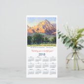 Carte Calendrier 2018 Mountain Sonnet par Sandy Fa (Debout devant)