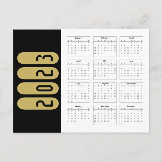 Carte Calendrier 2023 (Devant)