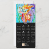 Carte Calendrier d'art Pastel Pastel Flower Girl (Devant)