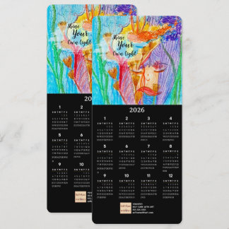 Carte Calendrier d'art Pastel Pastel Flower Girl