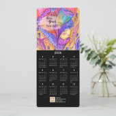 Carte Calendrier d'art Pastel Pastel Flower Girl (Debout devant)