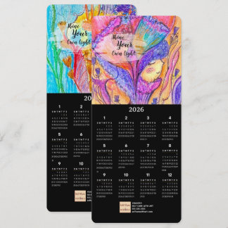 Carte Calendrier d'art Pastel Pastel Flower Girl