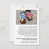 Carte Calendrier de calligraphie élégant pour demande de (Dos)