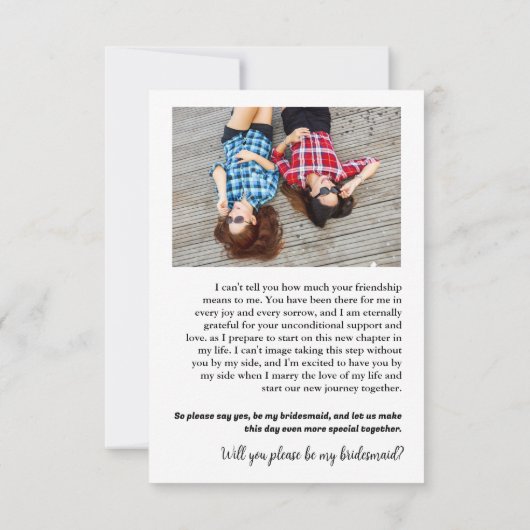 Carte Calendrier de calligraphie élégant pour propositio (Dos)