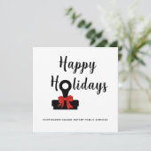 Carte Calendrier des fêtes joyeuses publiques nota (Debout devant)