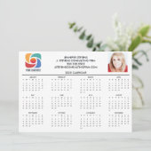 Carte Calendrier Entreprise 2025 personnalisée (Debout devant)