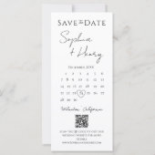 Carte Calendrier Film Strip Photo Booth Enregistrer la d (Dos)