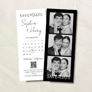 Carte Calendrier Film Strip Photo Booth Enregistrer la d