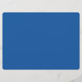 Carte Calendrier hebdomadaire simple Blue Ombre (Dos)