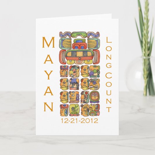 Carte Calendrier maya 12-21-2012 (Devant)