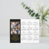 Carte Calendrier photo du budget 2023 Gold Script (Debout devant)