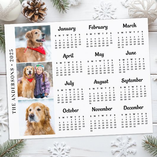 Carte Calendrier photo pour animal de compagnie pe