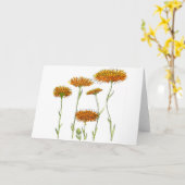 Carte Calendulaire (Fleur jaune)