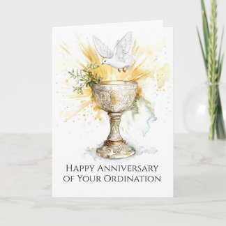 Carte Calice de bénédictions pour l'anniversaire d'ordin