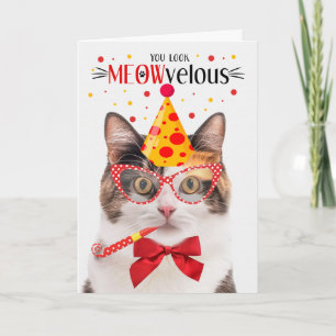 Carte Calico Cat MEOWvelous Anniversaire