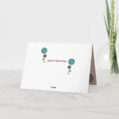 Carte Calico chat recouvert d'un voile photo marron turq (Dos)