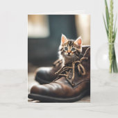 Carte Calico Kitten En Chaussure Ancienne (Devant)