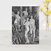 Carte California Girls, années 30 (Fleur jaune)