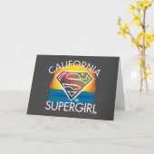 Carte California Supergirl Sunset Graphic (Fleur jaune)