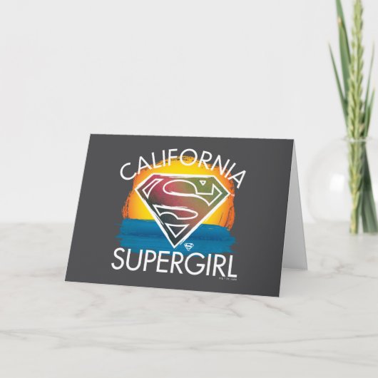 Carte California Supergirl Sunset Graphic (Devant)