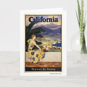 Carte California this summer. Travel by Train 