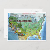 Carte California USA (Devant / Derrière)