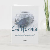 Carte Californie (Dos)