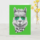 Carte Californie llama (Fleur jaune)