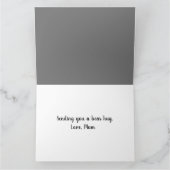 Carte Calin d'ours mignon pour vous (Intérieur)