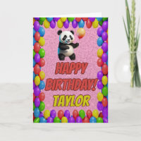 Câlin Ourson Panda Joyeux Anniversaire