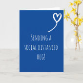 Carte Câlins à distance sociale Tu me manques Joyeux Ann (Fleur jaune)