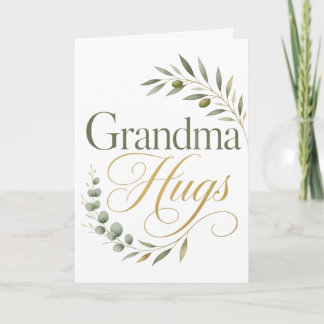 Carte Câlins de grand-mère Amour Botanique