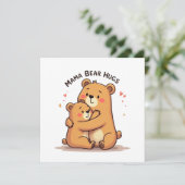 Carte Câlins de Maman Ours (Debout devant)