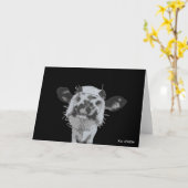 Carte Câlins de museau, Animal (Fleur jaune)