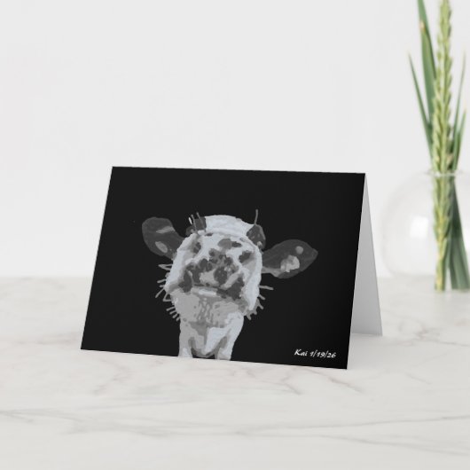 Carte Câlins de museau, Animal (Devant)