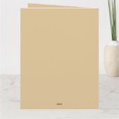 Carte Câlins d'ours mignon en pensant à vous (Dos)