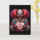 Carte Câlins Gratuits Clown Effrayant Saint-Valentin Hal (Fleur jaune)
